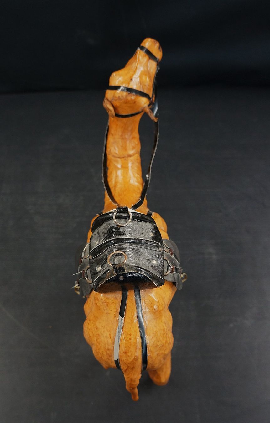 Statuette: Vintage Kamel Figur aus Leder – Usato da Basel venduto da bk_brockibasel 5