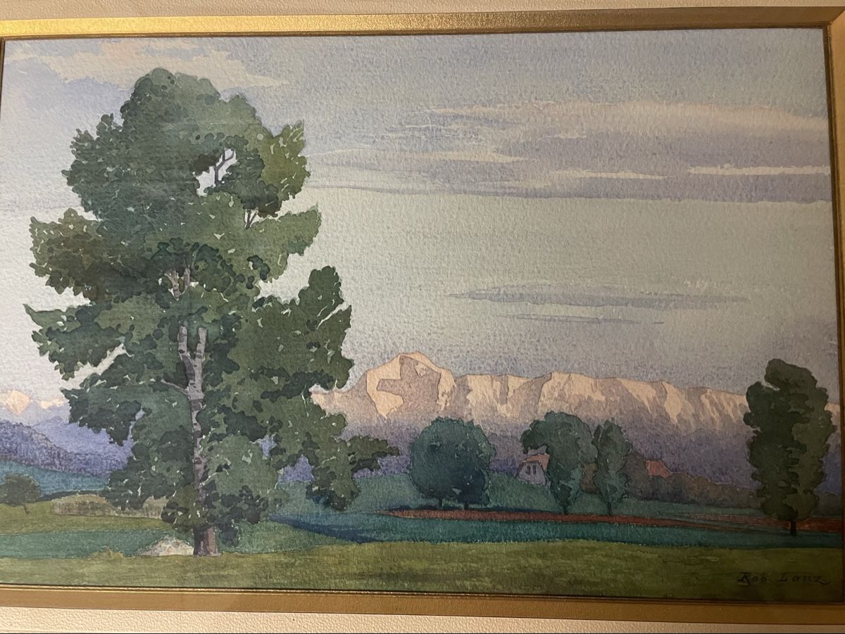 Poster & Bilder: Robert Lanz, Aquarell, um 1900 – Gebraucht aus Hindelbank von chinok01 1