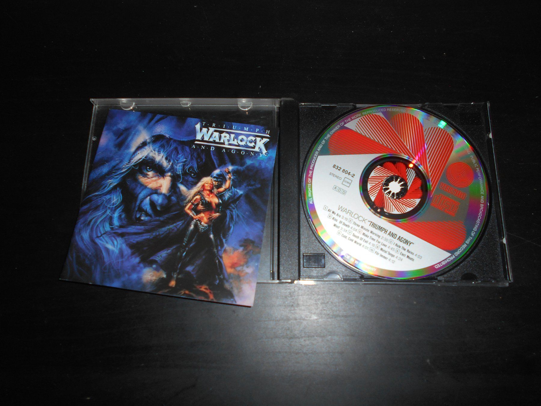 CD: Warlock – Triumph And Agony / 1987 – Usato da Aarberg venduto da witchhunter01
