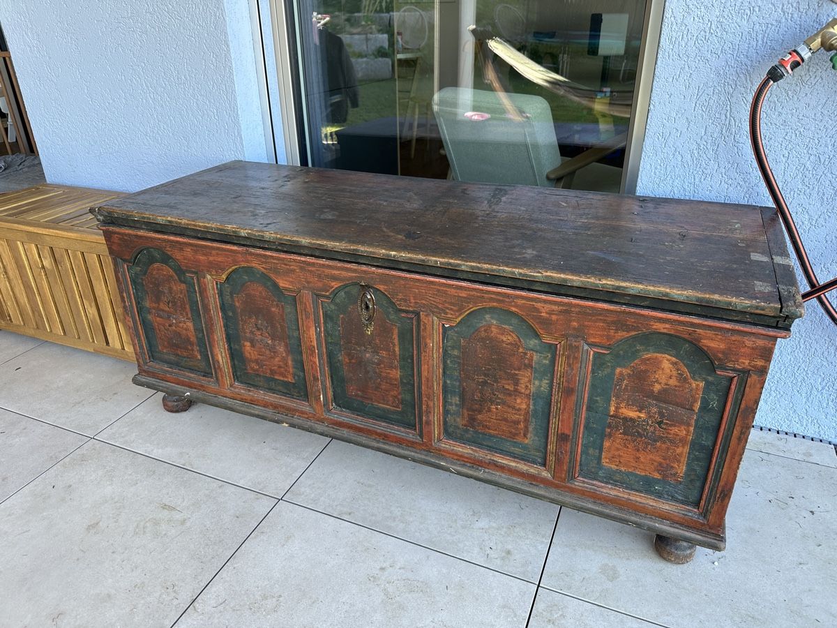 Cassapanche: Antique wooden chest – Usato da Schafisheim venduto da simonwalterschweiz 2