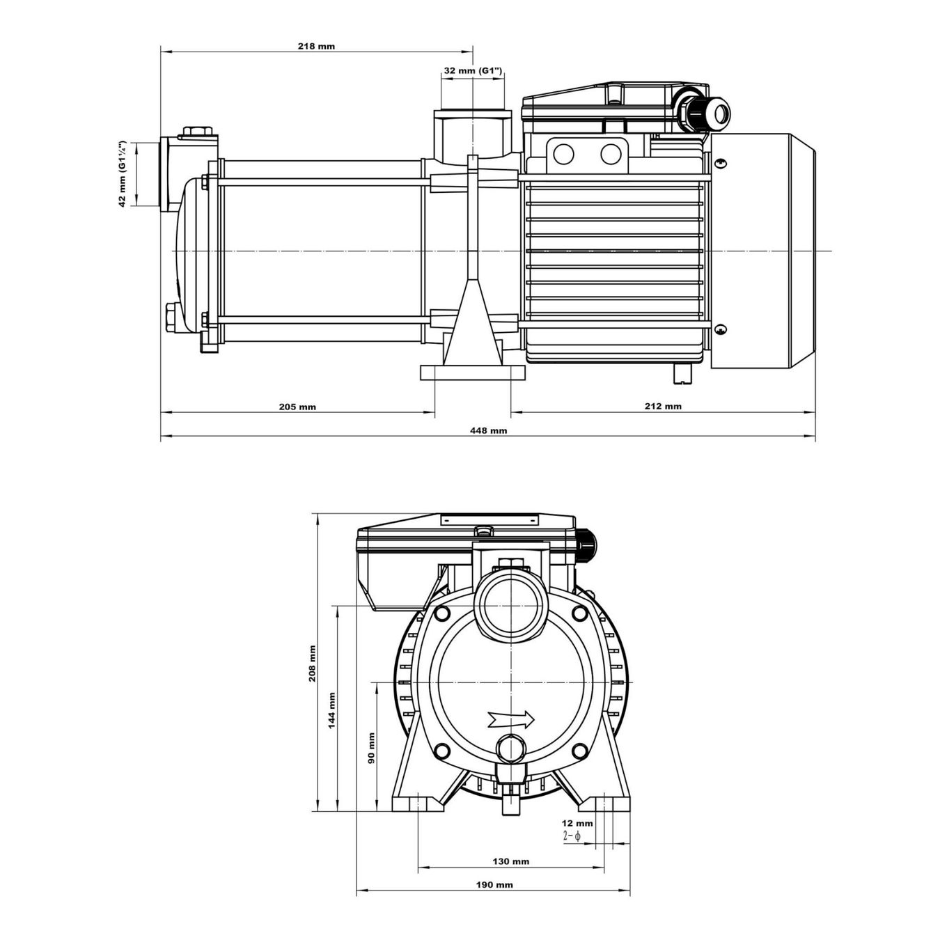Pompe & Parti di ricambio: Wiltec Kreiselpumpe 8700l/h 1100W – Nuovo e nell'imballaggio originale da Bottighofen venduto da zaap 6