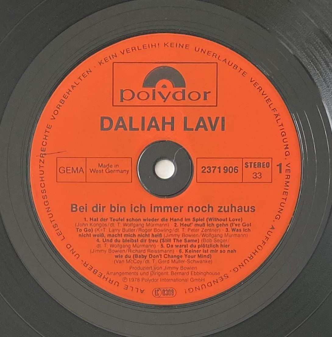Dischi in vinile: Daliah Lavi, Bei dir bin ich immer noch zuhaus – Usato da Flums venduto da Empe1 2
