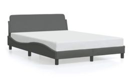 Bettgestell Dover dunkelgrau 120x200 cm Stoff