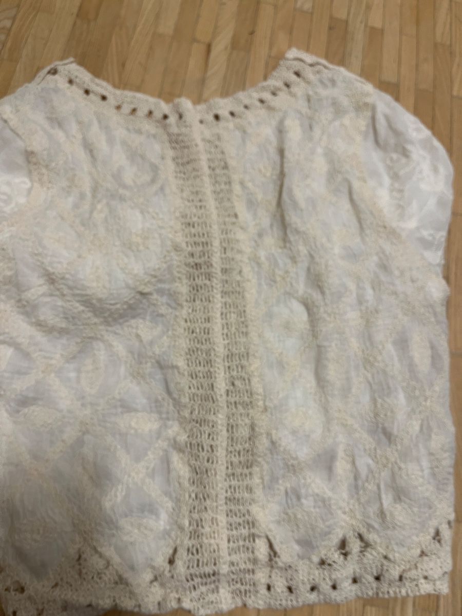 Camicette: Bluse mit Stickerei Creme  Baumwolle‼️ein Artikel gratis – Usato da St. Gallen venduto da elli18 4