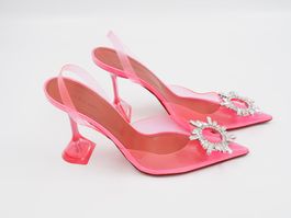 AMINA MUADDI PVC Slingback Pump - Pink - 39