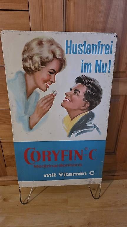 Insegne: Werbeschild 1950 er Jahre Blech Original. – Usato da Ettingen venduto da 1964erNachtzugfahrer