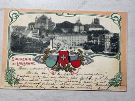 Alte Ansichtskarte von Lausanne, CH -1903