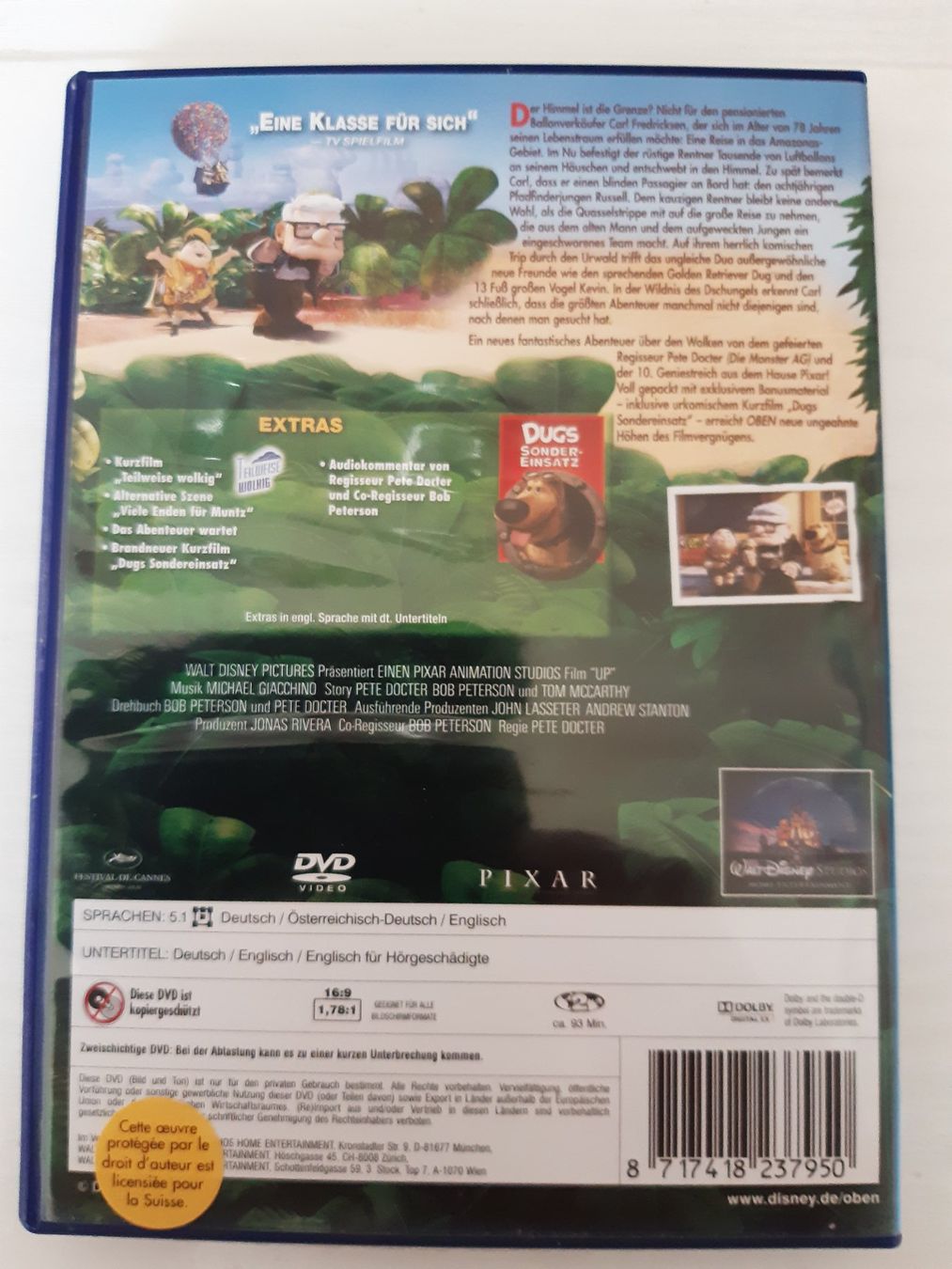 Tutti i DVDs: Oben von Disney ° Pixar – Usato da Domat-Ems venduto da nugipuff 1