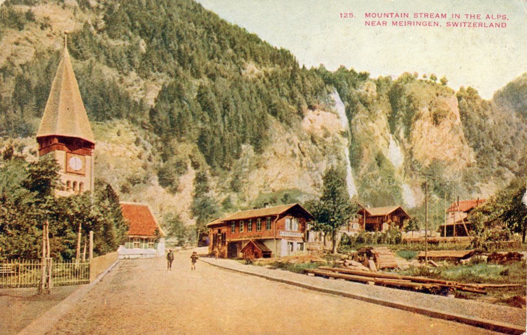 Cartoline postali: Meiringen  BE    im Haslital – Usato da Brig venduto da Valcards54