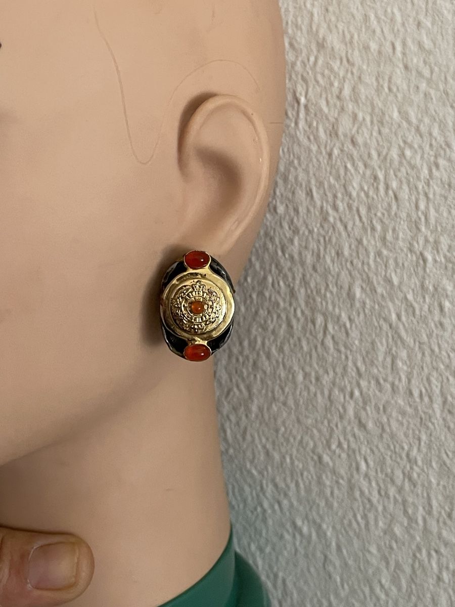 Orecchini pendenti & Orecchini a lobo: Boucles d'oreilles ancienne cornaline bon état – Usato da Worben venduto da benit.drn 5
