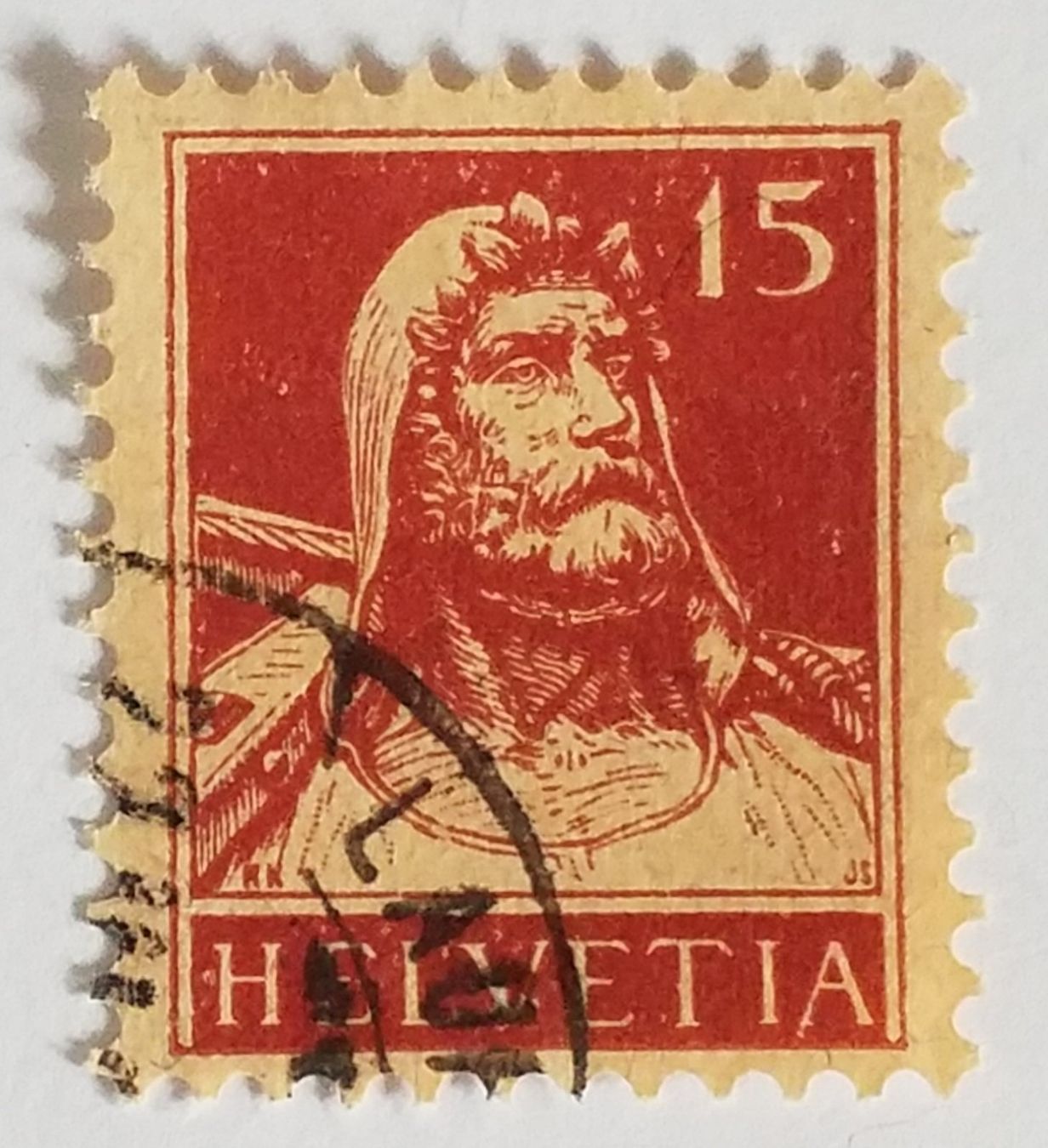 Tutti i francobolli: MA38) 173, Tell sauberer Eckstempel Kt. 9.- – Nuovo (secondo la descrizione) da Baden venduto da Eggi