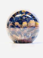 Dekorativer Murano Glas Briefbeschwerer Kugelform