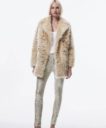 🤩MANGO NEUE KOLLEKTION PAILLETTEN-HOSE GOLD 40.- STATT 70.-
