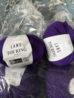 Lang Yarns Touring Wolle lila 200g neuwertig
