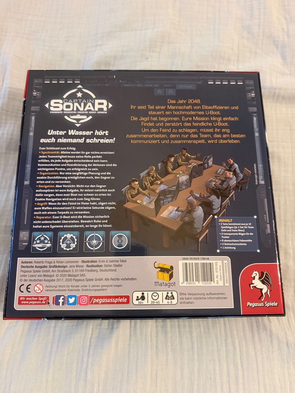 Pegasus Spiele Giochi: Captain Sonar  ungespielt / Inhalt noch verpackt – Nuovo (secondo la descrizione) da Münchwilen AG venduto da Dobby24 1