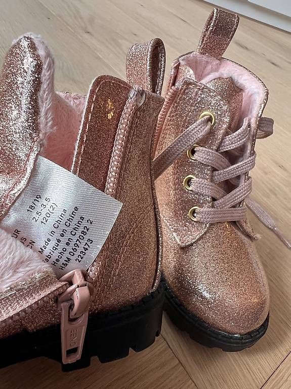 H&M Scarpe per ragazze: Glitzer Stiefel 18-19 – Usato da Erlach venduto da sch_w9np 3