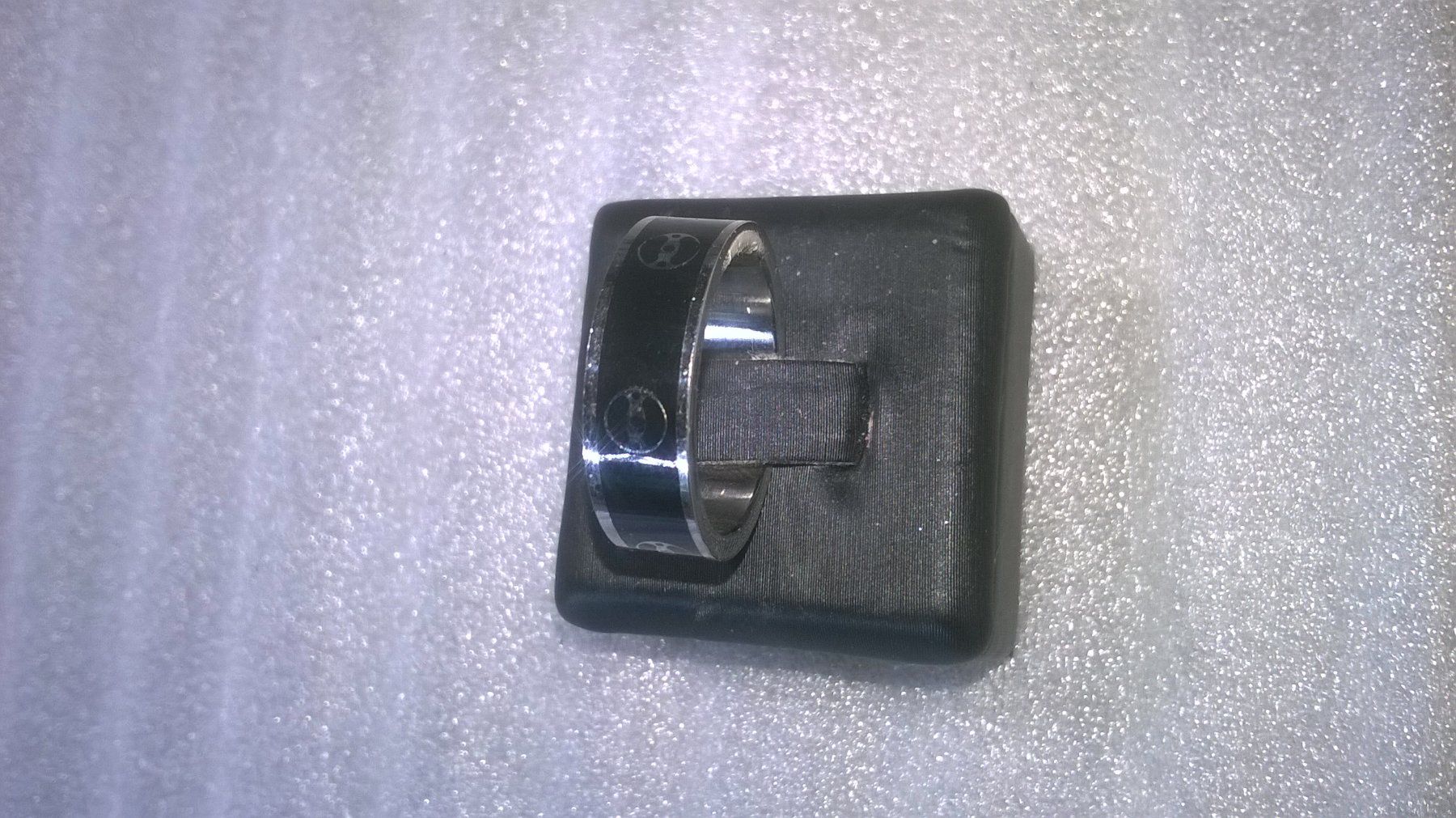Bagues: RING EDELSTHAL MIT SCHWARZ GEMACHT – Neuf (Voir description) à Basel par bijoutrie_4 1