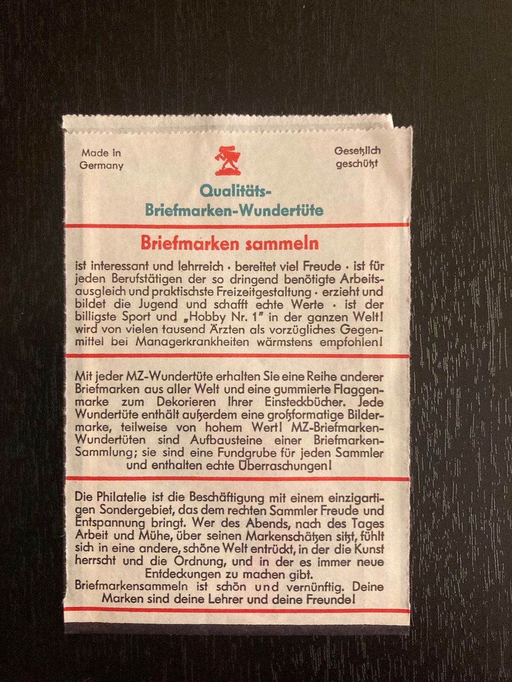 Tutti i francobolli: Deutschland, Briefmarkenwundertüte, – Nuovo e nell'imballaggio originale da Domat/Ems venduto da Lareina2015 1
