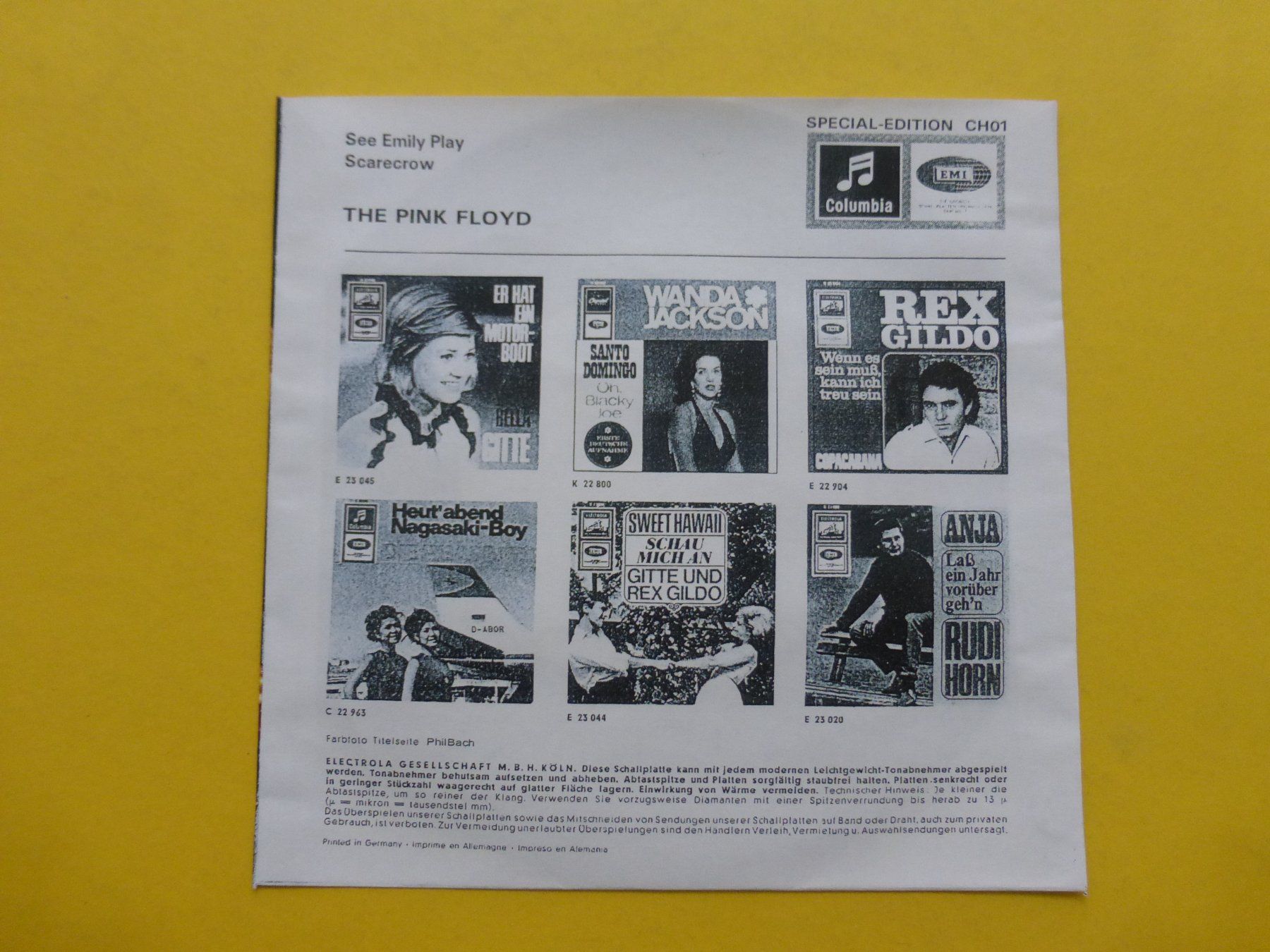 Dischi in vinile: Pink Floyd – See Emily Play – Usato da Zürich venduto da Swiss57 1