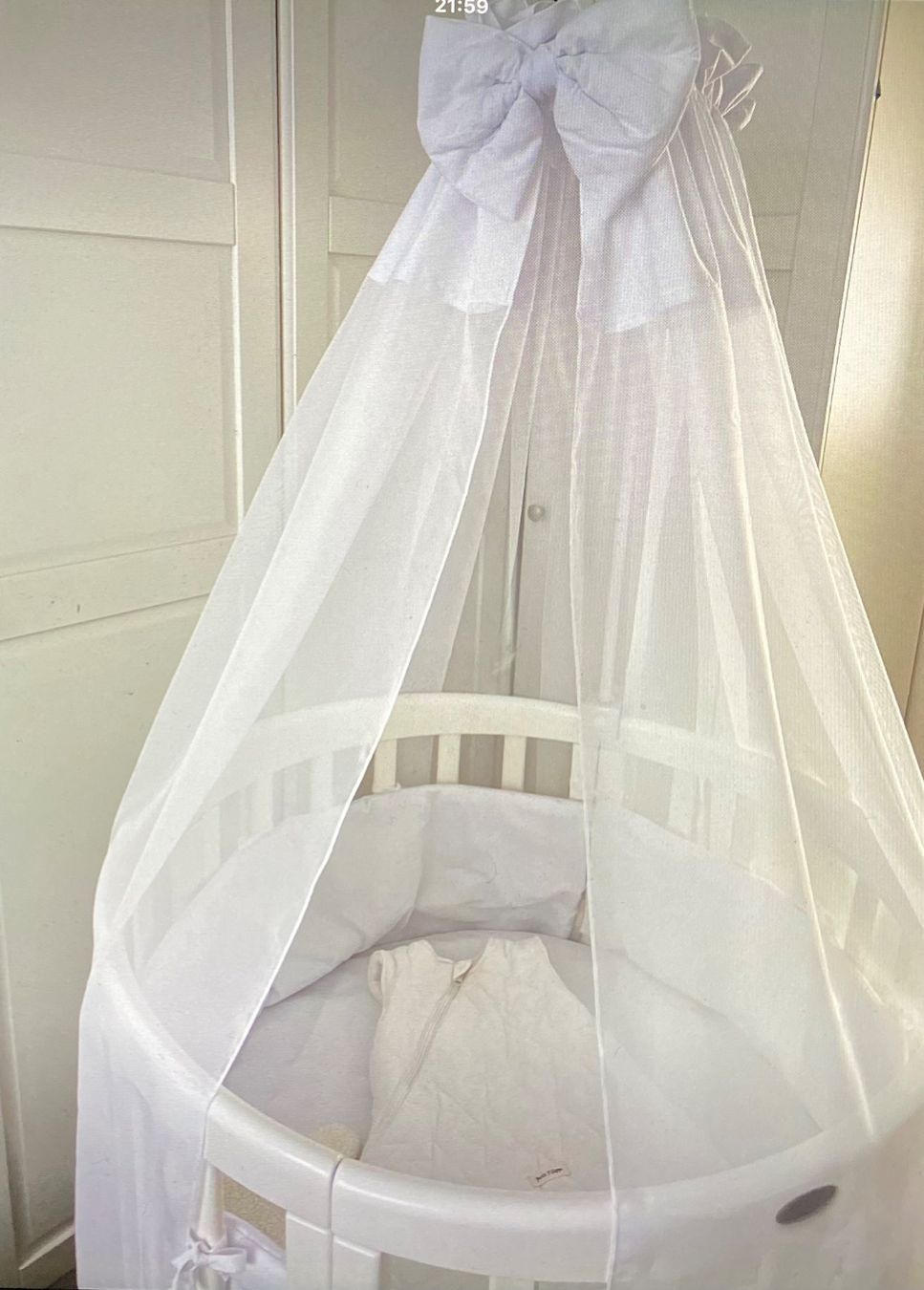 Culle: Rundes Babybett weiss – Nuovo (secondo la descrizione) da bern venduto da nani123 2