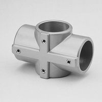Kreuz-Verbinder Ø 43 mm  Alu roh Brinck