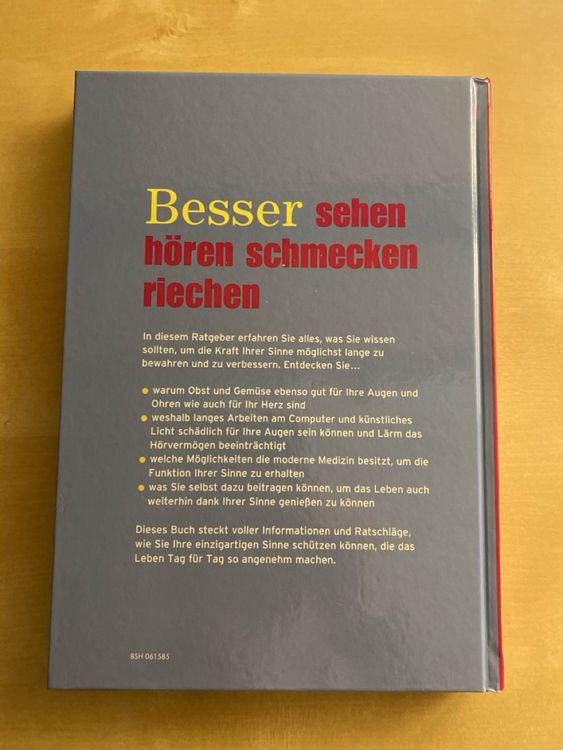 Libri: Besser sehen, hören, schmecken, riechen – Nuovo (secondo la descrizione) da Ebmatingen venduto da 777_cq5g 1