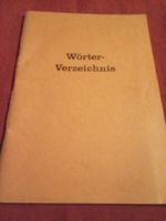 Wörterverzeichnis Kantonaler Lehrmittelverlag Aargau 1962