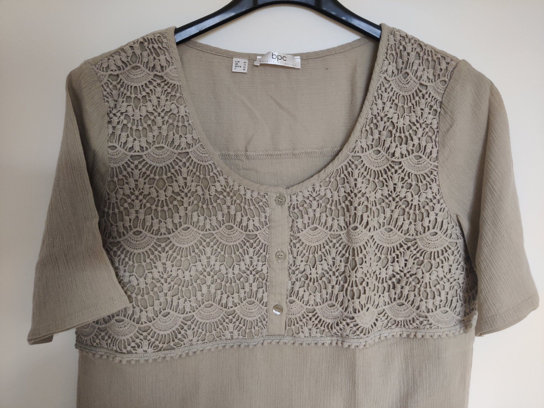 Camicette: Hübsche Bluse Gr. 40 mit Spitze - bpc Collection – Usato da Birmensdorf ZH venduto da Nebuliane 1