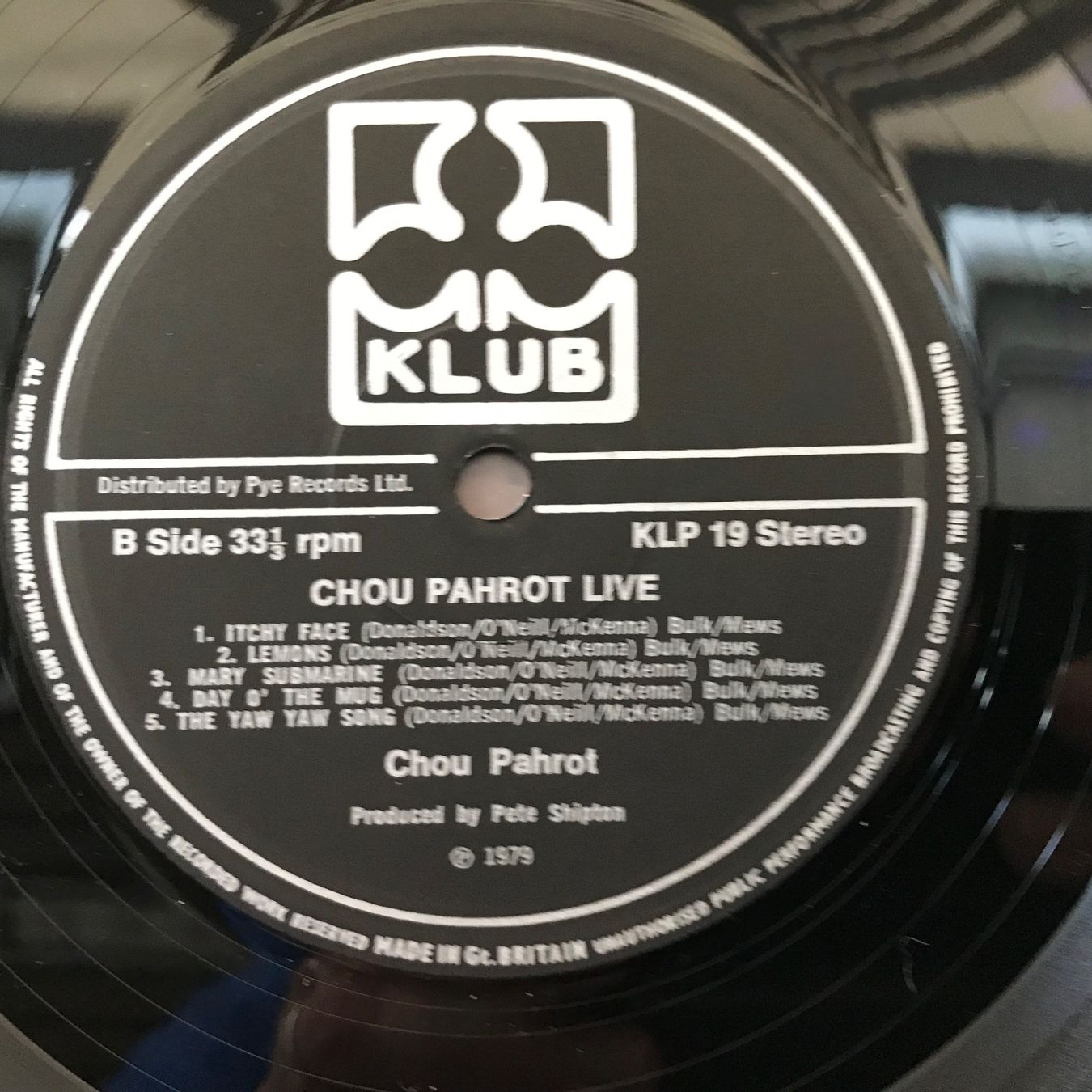 Dischi in vinile: Chou Pahrot - Live – Usato da Aesch BL venduto da BlueMusicRecords 3