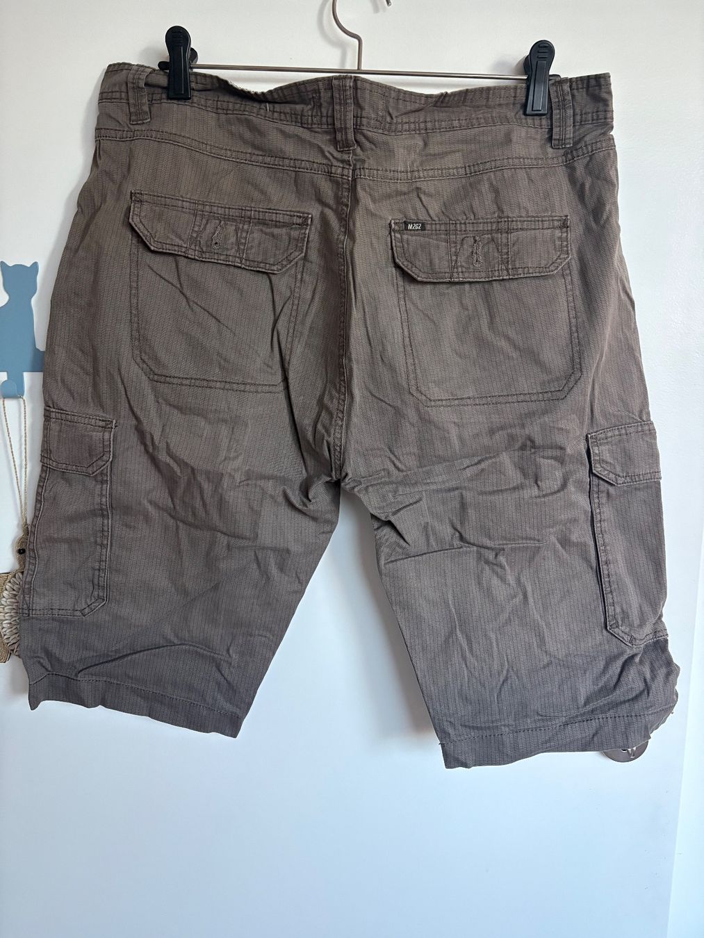 Pantaloni: Bermuda cargo homme marron T.46 100% coton multipoches – Usato da Lausanne venduto da milou201619 4