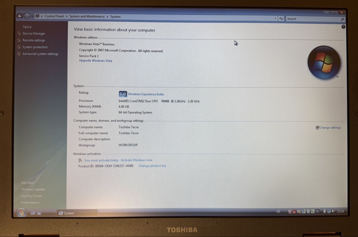 Toshiba Notebooks: Toshiba Tecra A10-146 – Gebraucht aus Rüti ZH von second.life 5