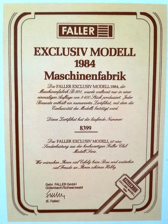 X019 FALLER Train catalogue maquette Ho N 1984 68 pages 29,7*21 cm F