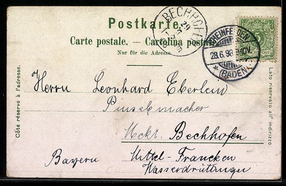 Cartoline postali: Litho Basel, Stadtansicht mit Kathedrale – Usato da Berlin venduto da bartko-reher 1
