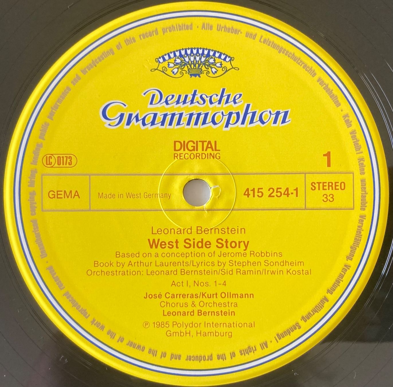 Vinyles: LEONARD BERNSTEIN - WEST SIDE STORY – D'occasion à Poliez-Pittet par Newtown-Records 2