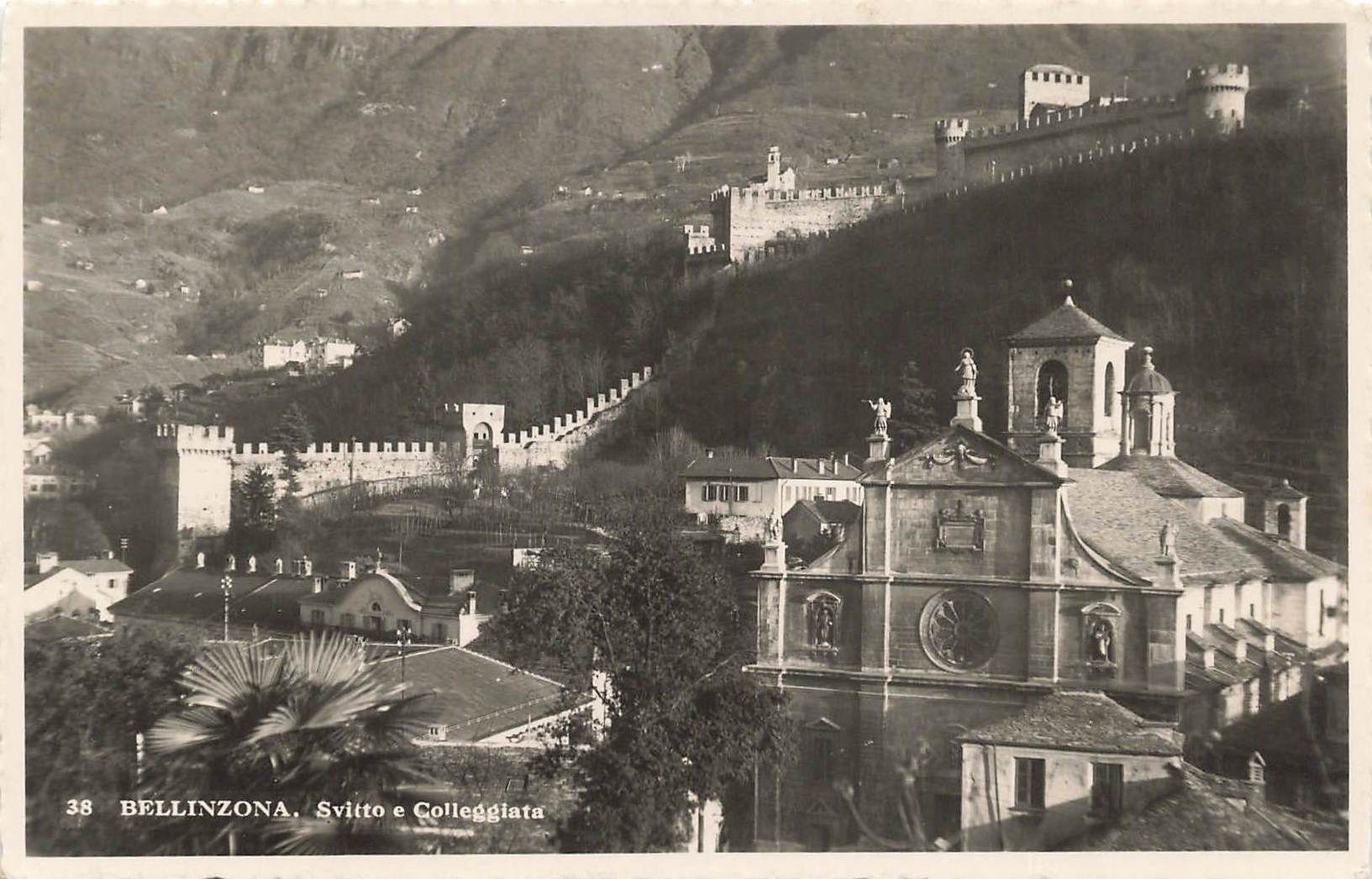 Cartoline postali: Bellinzona castello Schloss svitto – Usato da Biasca venduto da Blenio71