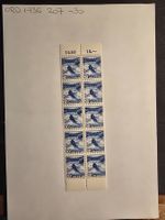 Timbres Suisse, 1936, N°207, 10 x 0.30 chf