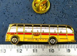 POSTAUTO PTT SCHWEIZ OLDTIMER PIN GEPRÄGT GOLDIG VINTAGE