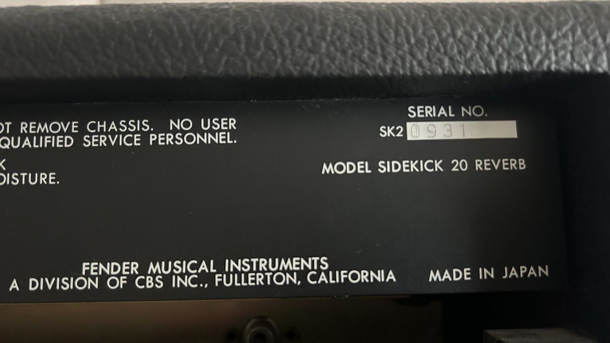 Fender Amplificatori: Fender Sidekick Reverb 20 – Usato da Fällanden venduto da E51 4