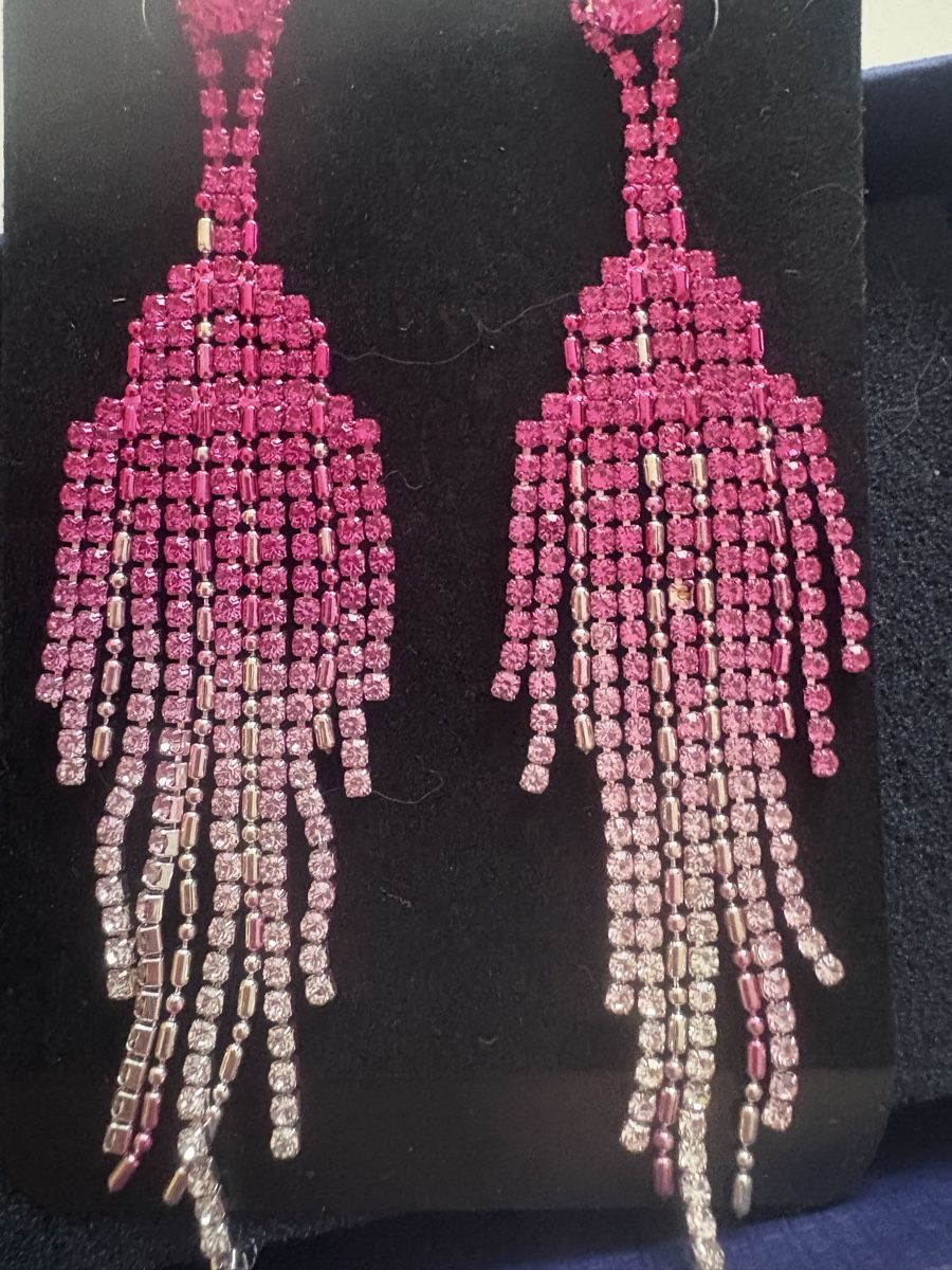 Orecchini pendenti & Orecchini a lobo: Glamouröse Pinke Ohrringe , NEU – Nuovo (secondo la descrizione) da Obbürgen venduto da bugi6868 1