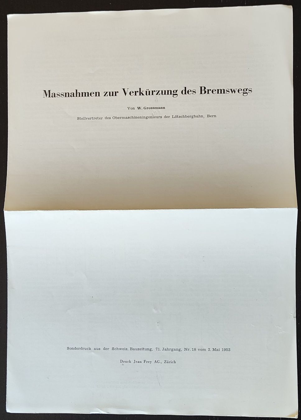 Documenti: Führer-Bremsventil Kradolfer-Weibel 1942 – Usato da Biberist venduto da Slick 8