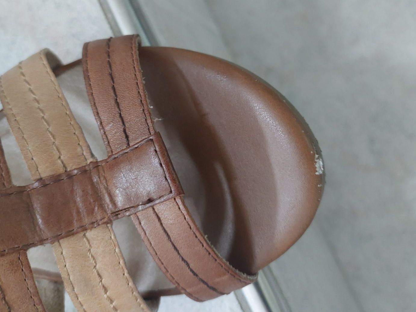 Damenschuhe: Braune Caprice Sandalen, Grösse 39, Echtleder – Gebraucht aus Bad Zurzach von Waage15 2