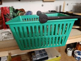 Praktischer Einkaufskorb, Grün, Tragekorb, Top Zustand