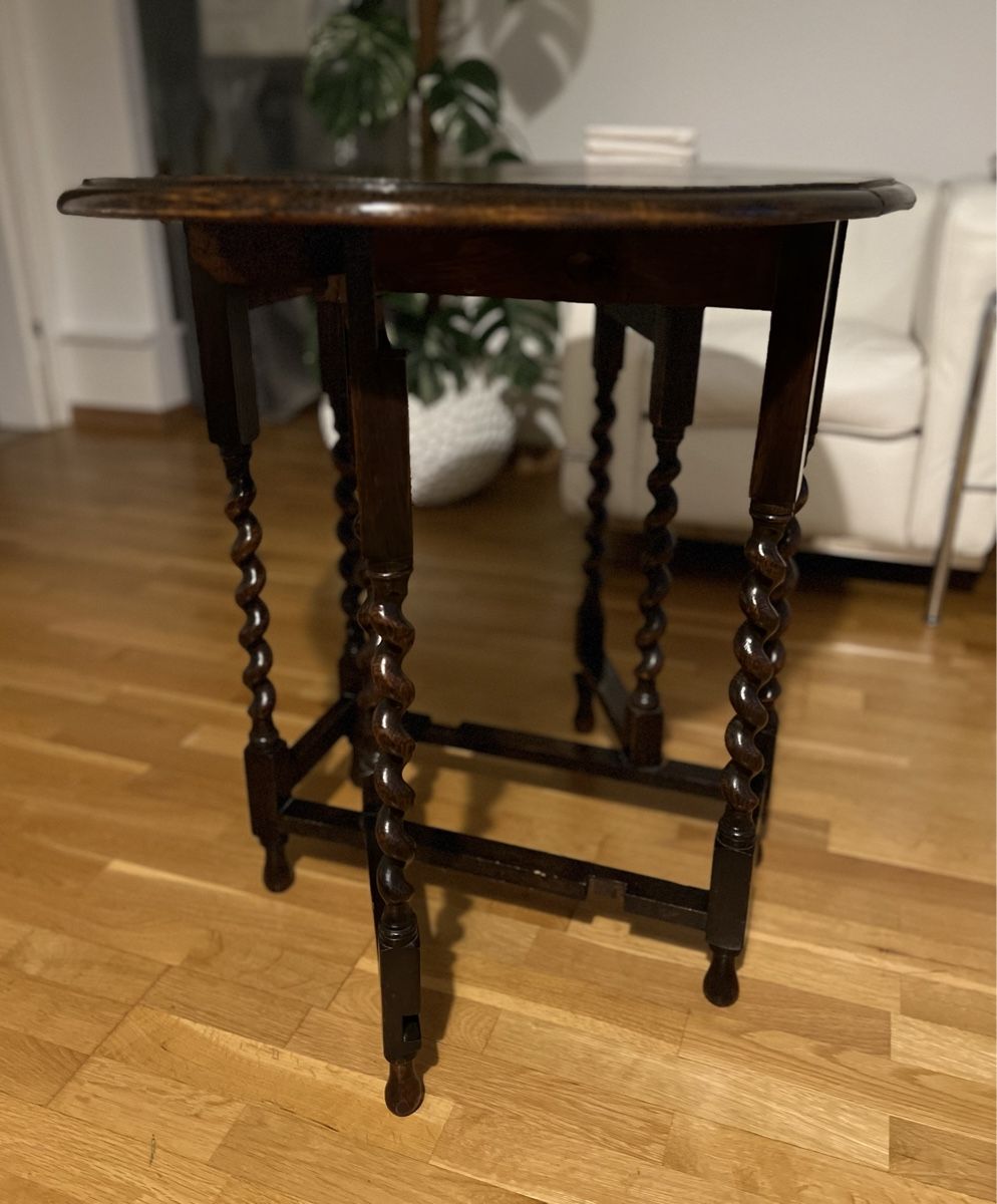 Tische: Antiker Gateleg Klapptisch aus Eiche, Vintage – Gebraucht aus Basel von Bettybooo 3