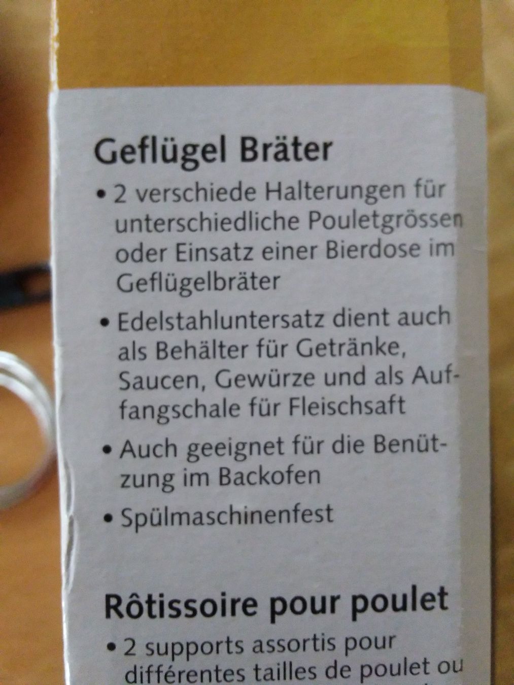 Elettrodomestici da cucina: Güggeli/Poulet Bräter, für Camping oder soo  für 5.--Fr – Usato da Killwangen venduto da Freds7 6