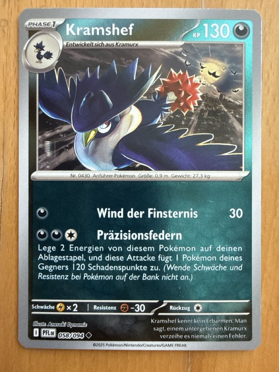 Pokémon Sammelbilder & Trading cards: Kramshef Pokemon Karte – Gebraucht aus Wahlen b. Laufen von Canaslan