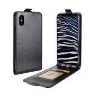 LUXUS iPhone XS Max Vertikal Leder Case
