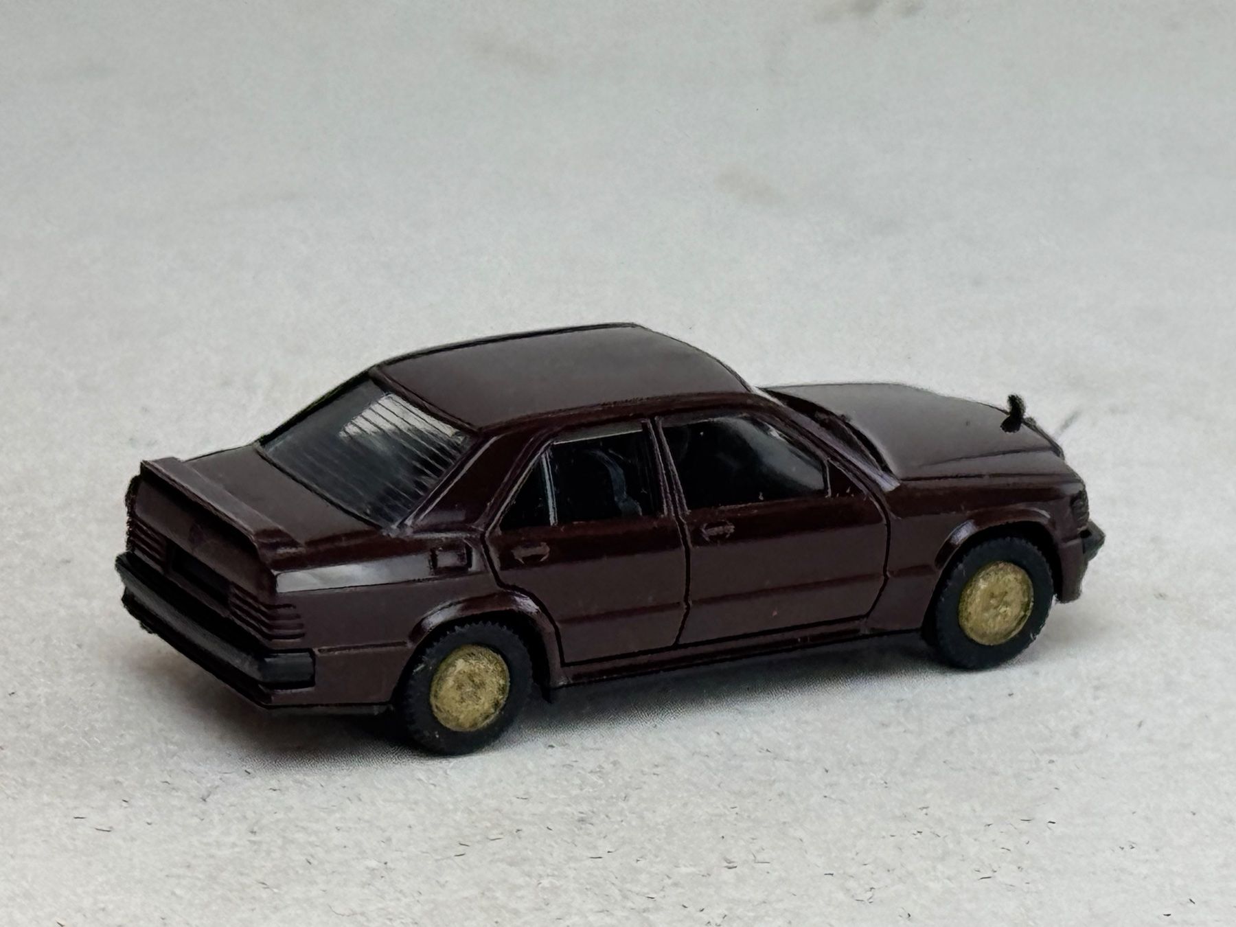 Herpa Modellini d'auto: VE- Herpa Mercedes 190 E braunrot – Usato da Elm venduto da Wikmtz 1