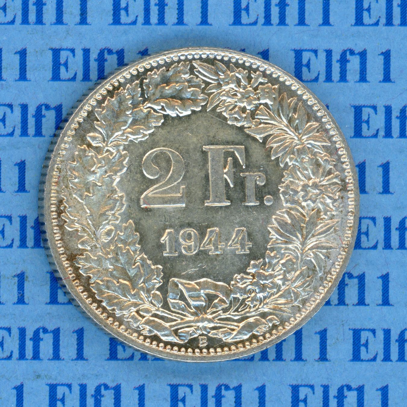 Tutti le monete: CHF___2.00 1944 -unz 2 Franken – Usato da Widnau venduto da Elf11