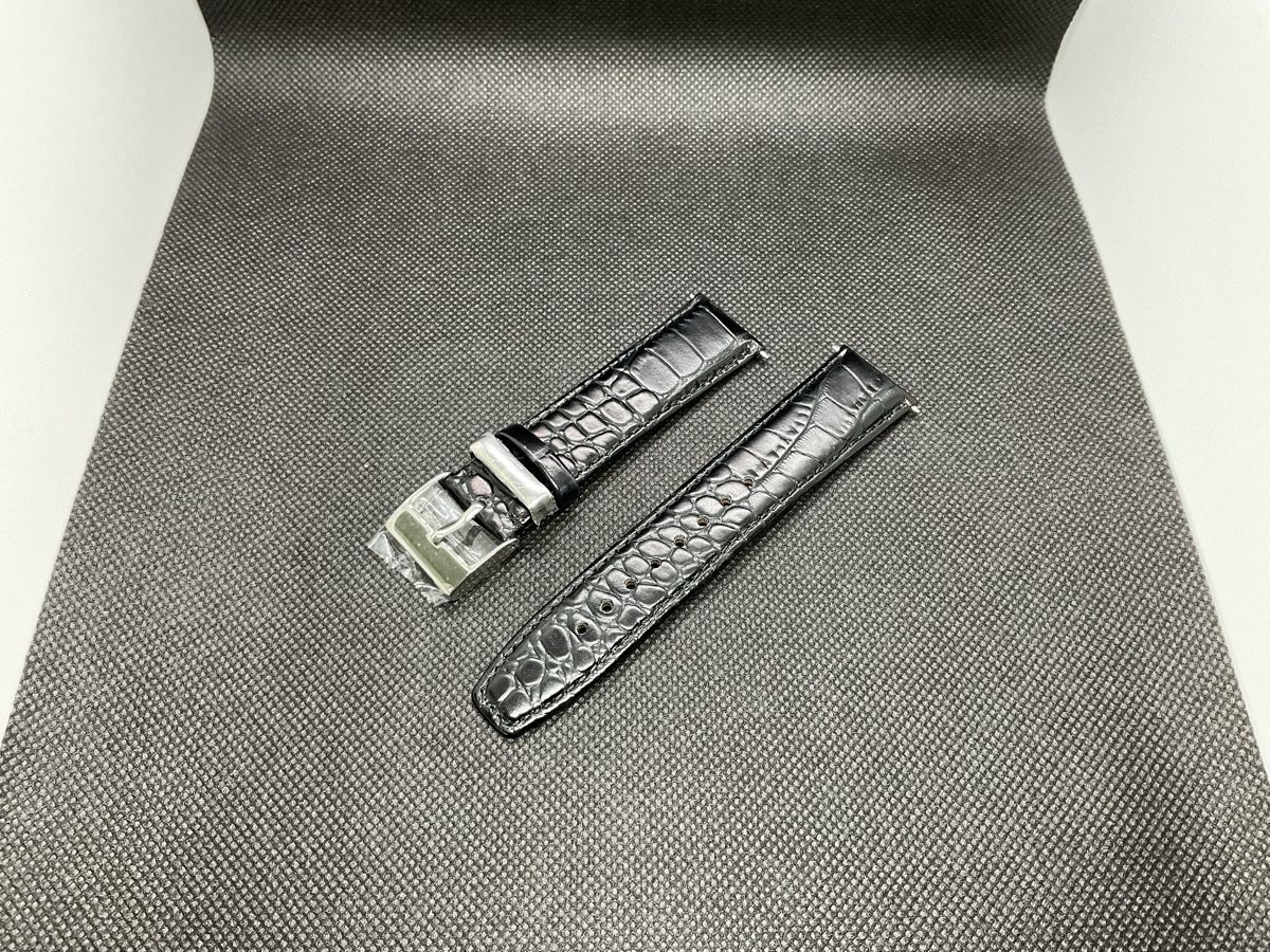 Armbänder & -reifen: Cinturino in pelle nero 22mm – Neu (gemäss Beschreibung) aus Pregassona von TheWatchClub