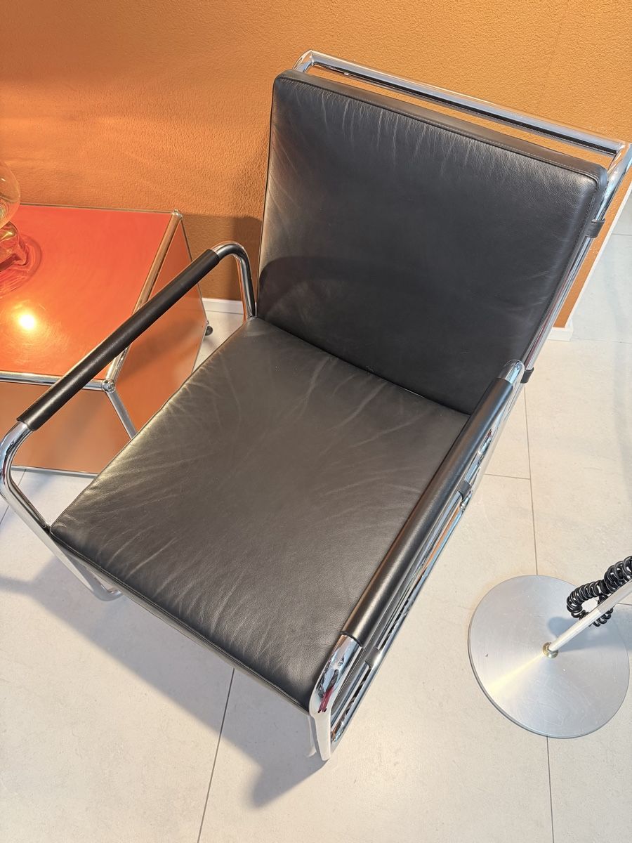 Flexform Poltrone: Flexform Sessel & Tisch Leder Sessel – Usato da Grenchen venduto da Nur_2540 2